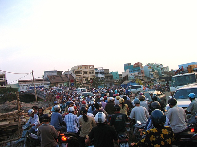 Saigon rush hour.