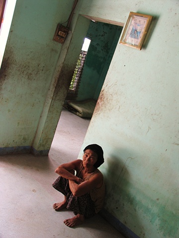 A woman in her home outside of Danang.