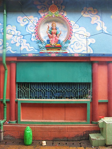 Inside a very rare Hindu temple in Saigon.  There are only around 70 Hindus in Ho Chi Minh City.