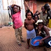 Children of a slum in downtown Freetown.