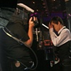 A show contestant of BBC ONE'S "Any Dream Will Do" seconds before the all deciding performance 