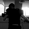 Camera man filming at work