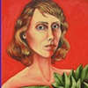 Self Portrait with Leaves