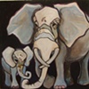 Two Sweet Elephants
