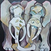 Two Sweet Elephants