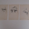 5 self portraits with eyes closed