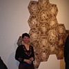Artist Amy Kupferberg with her installation.