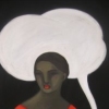 woman with volcan