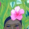 rosa y verde. pink and green