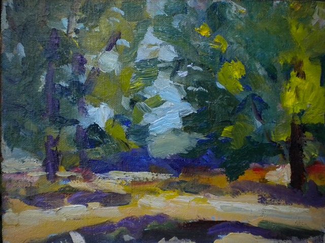 Plein air oil painting in Northeast Ohio