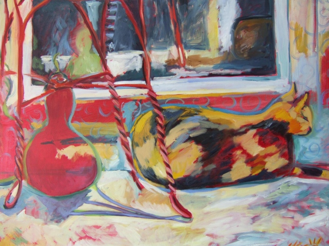 Littles and Red Chair