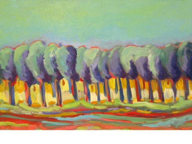 Landscape painting in the collection of Patricia Heaton