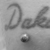 Surface piercing (wrist)