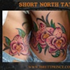 J.Brett Prince Hip Flowers Tattoo