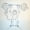 Weight Lifter Monkey