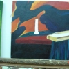 Candle and book