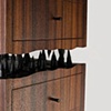 chest on stand - East Indian rosewood, mahogany, ebonized walnut, ebony