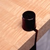 hall table - figured maple, ebonized oak