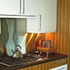 kitchen - zebrawood, white lacquer