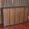 television cabinet - macassar ebony, ebonized walnut