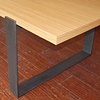 dining table - teak, iron