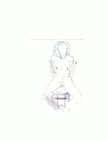 Aby Ruiz - Woman siting in a Stool