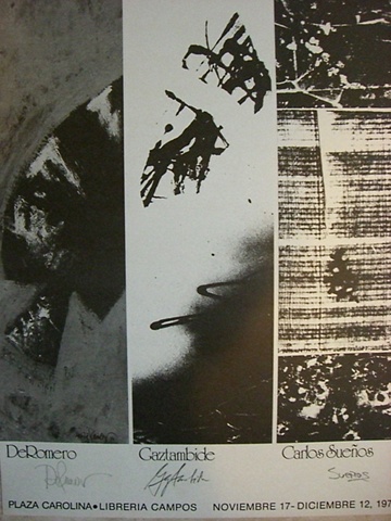 Carlos Suenos - Col. Peter Gaztambide and Ralph De Romero - Joint Exhibition Poster