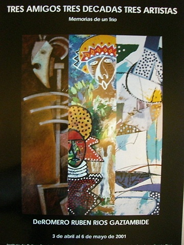 Carlos Suenos - Col. Ralph De Romero and Peter Gaztambide - Poster for Joint Exhibition