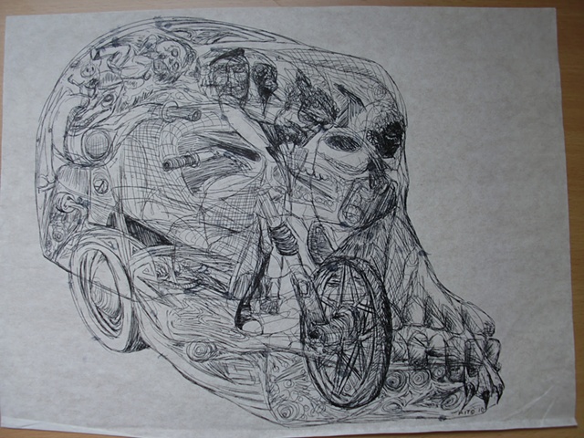 Boceto Carro-Calaver