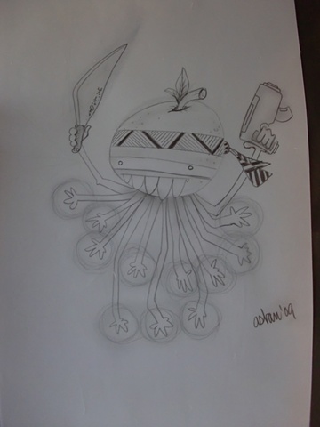 Pulpo disparando