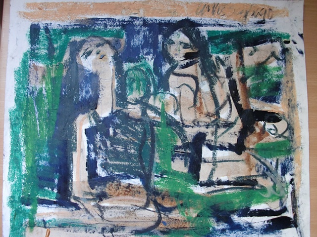2 mujeres sentadas
