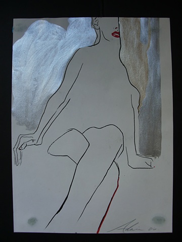mujer sentada