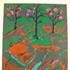 Manuel Hernandez Acevedo - Serigrafia - Paisaje del Campo