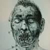 Aby Ruiz - Portrait of Dead man with flies