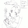 Williams Carmona - Man with Coffe Mug and Williams' Dog Picasso