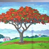 Luis German Cajiga - Paisaje con Flamboyan