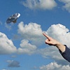 Up and Away, balloon boy press image