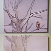 untitled (owls - diptych)