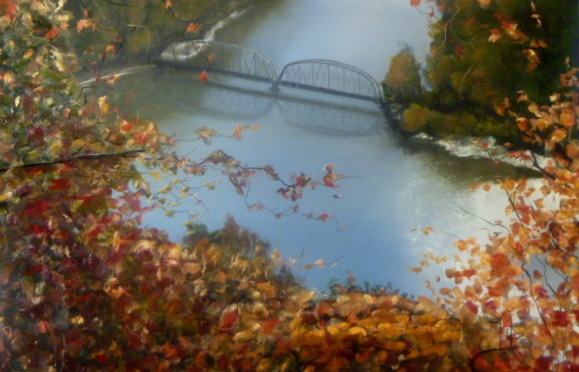 West Virginia, water, lake, bridge