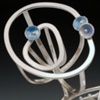 Blue Cluster Brooch