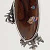 Petrified Wood and Opal Moss Pendant