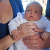 William Ready to Go with the Support of his Mommy and Daddy