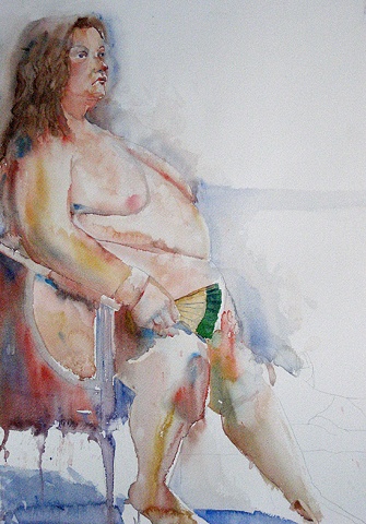 Watercolor Painting Aviva by Emily Stedman