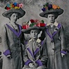 three more hats with ladies