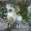 girls in the garden