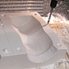 Cups - CNC routing plaster block