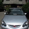 Sample sticker on car