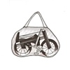 folded bicycle in it's bag