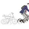 folding bicycle sketch