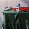 Still-life with a clown figurine 